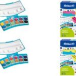 Pelikan aquarelkleurendoos ProColor 735, 12 kleuren, turkoois/roze.