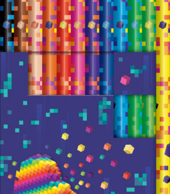 Maped driehoekige kleurpotloden PIXEL PARTY, 12 in doosje
