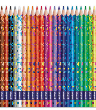 Maped driehoekige kleurpotloden PIXEL PARTY, 24 in doosje