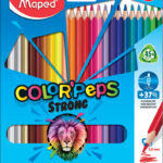 Maped driehoekige kleurpotloden COLOR'PEPS STRONG, 24 in kartonnen doosje