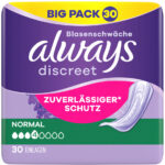 Altijd discreet incontinentiematjes normale grote verpakking