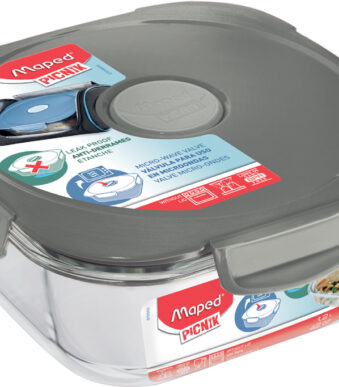 Maped PICNIK magnetrondoos CONCEPT, van glas, 1,2 L, grijs