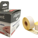 rillprint etiketten op rol, 57 x 32 mm, wit, verwijderbaar