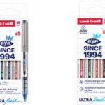 uni-ball rollerball eye fine UB157E PF, 5 stuks in etui, kleuren assorti
