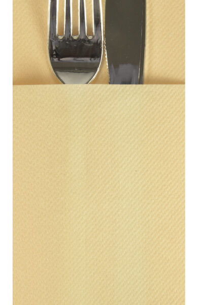 Servetten-etui, 1/8-vouw, crème, 100 stuks