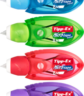 Tipp-Ex correctieroller 'Micro Tape Twist', kleuren assorti