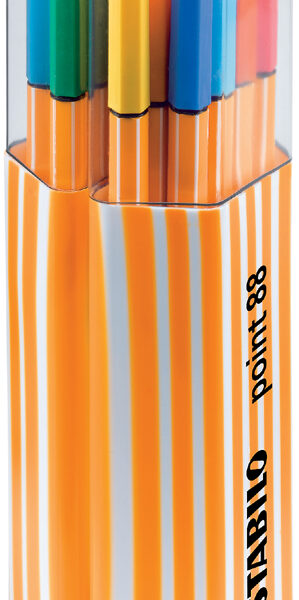 Stabilo fijnlijnstiften punt 88, duopack van 20 stuks.