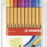 Stabilo Fineliner punt 88, etui met 20 stuks