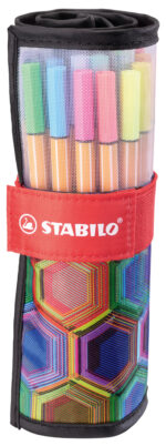 Stabilo fineliner punt 88, 25 stuks rolset Arty editie.