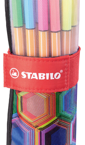 Stabilo fineliner punt 88, 25 stuks rolset Arty editie.