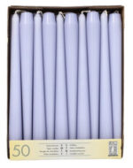 Violette geurkaarsjes, ø 22 mm, verpakking van 50 stuks