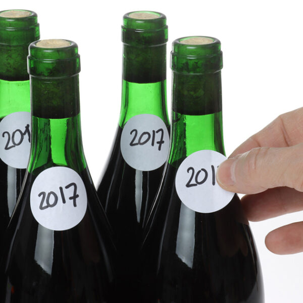 rillprint markeringspunten, diameter: 25 mm, wit