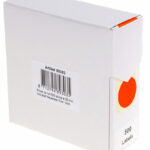 rillprint markeringspunten, diameter: 25 mm, neonrood