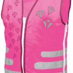 ROTH veiligheidsvest voor kinderen ReflActions 'Diamant', roze