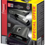 Maped nietmachine- en perforator set Advanced, taupe