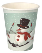 Kartonnen drinkbeker 'Sneeuwpop', 0,2 l