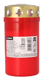 Led-grafkaars, diameter 64 mm, rood