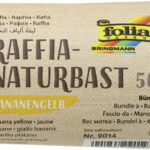 Raffia bananenvezel band, 50 g, geel