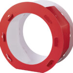 Rode ronde lantaarn decoratie, diameter 220 mm