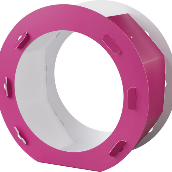 Ronde lampionset, roze, diameter 220 mm