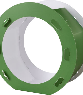 Ronde papieren lantaarn, diameter: 220 mm, groen