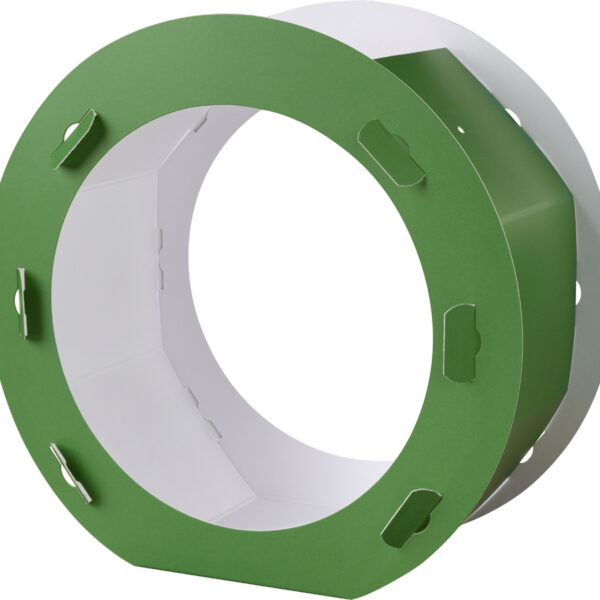 Ronde papieren lantaarn, diameter: 220 mm, groen