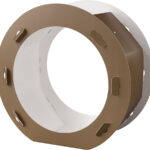 Papieren ronde lantaarnmallen, doorsnede: 220 mm, bruin