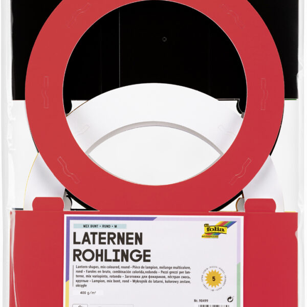 Gekleurde ronde lampionvellen van 220 mm