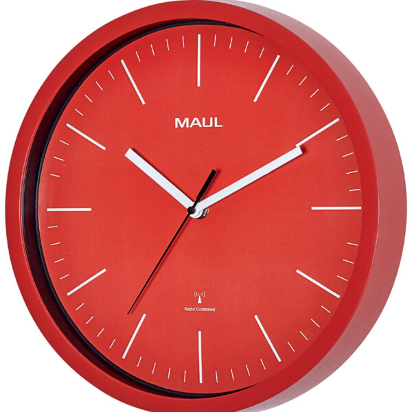 MAUL wandklok MAULjump, diameter: 305 mm, rood