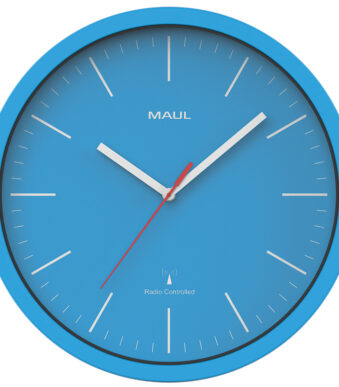 MAUL wandklok MAULjump, diameter: 305 mm, blauw