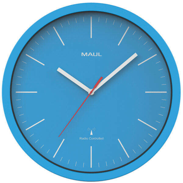 MAUL wandklok MAULjump, diameter: 305 mm, blauw