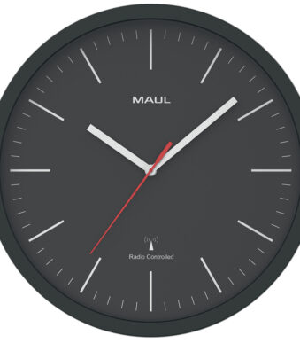 MAUL wandklok MAULjump, diameter: 305 mm, zwart