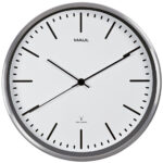 MAUL wandklok/radiogestuurd MAULfly, diameter: 300 mm, wit