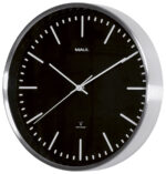 MAUL wandklok/radiogestuurd MAULfly, diameter: 300 mm, zilver