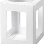 Papierplakwerkset voor miniatuurlantaarns, wit, 100 x 100 x 120 mm