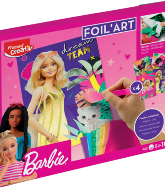 Maped Creativ creatiefset FOIL ART Barbie, 18-delig
