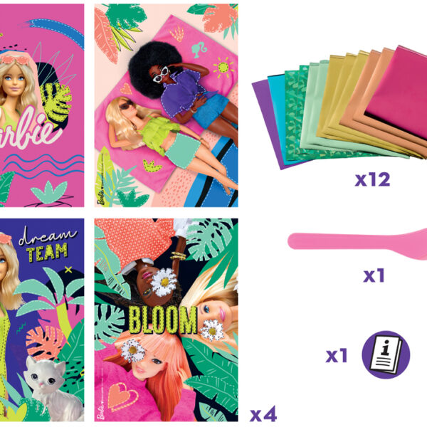 Maped Creativ creatiefset FOIL ART Barbie, 18-delig