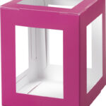 Lichtroze voorgesneden vellen voor miniatuurlantaarns