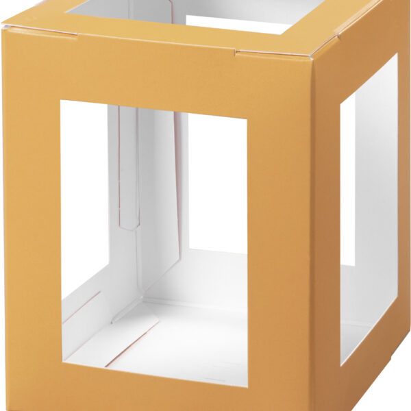 Gekleurde papieren vormen voor kleine lampionnen, oranje.