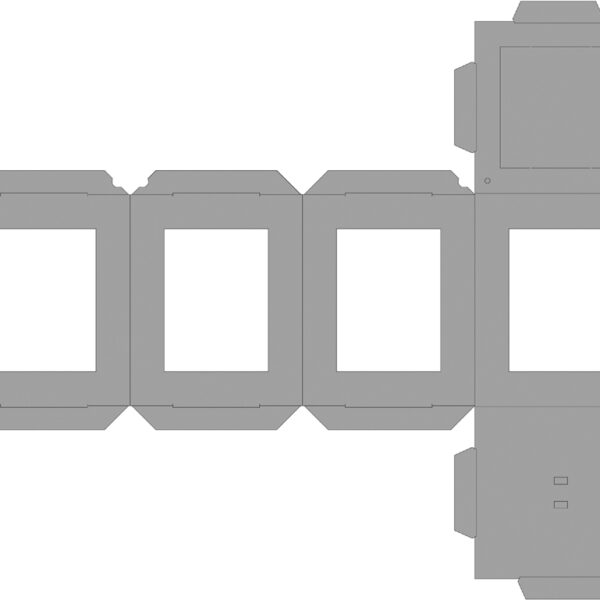 Vierkante gelamineerde laternavellen, gemengde kleuren