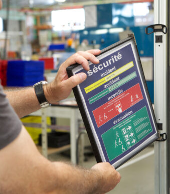 Tarifold wandbord systeem PRO, A4-formaat, gemonteerd