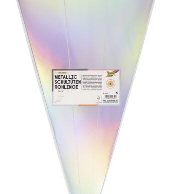 Metallic schooltornikleed, zespuntig, iriserend