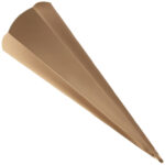 Metallic schoolcornuts, zeshoekig, roze