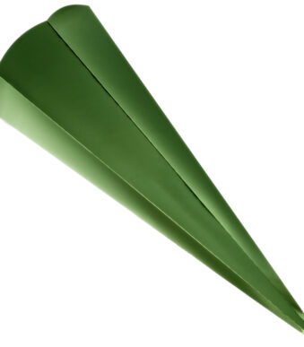 Metallic feestzak, zeshoekig, lichtgroen