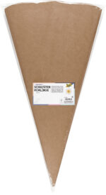 Handwerkpakket kartonnen puntmuts, zeshoekig, naturelbruin