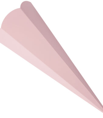 Zeshoekige schooltascrèche-knipvorm, 680 mm, roze