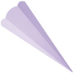 Schoolzakinvulling, zeshoekig, 680 mm, lila