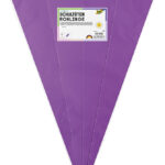 Lila-gekleurde sixpackzak voor schoolspullen, zeshoekig, 680 mm