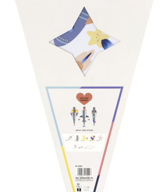 Knutselpakket schooltas thema Ruimte/School, 3 motieven