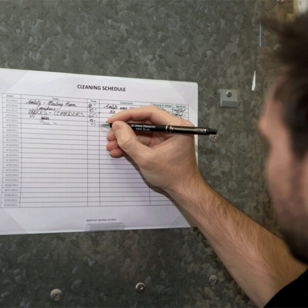 Zelfklevende notitieblokhouder